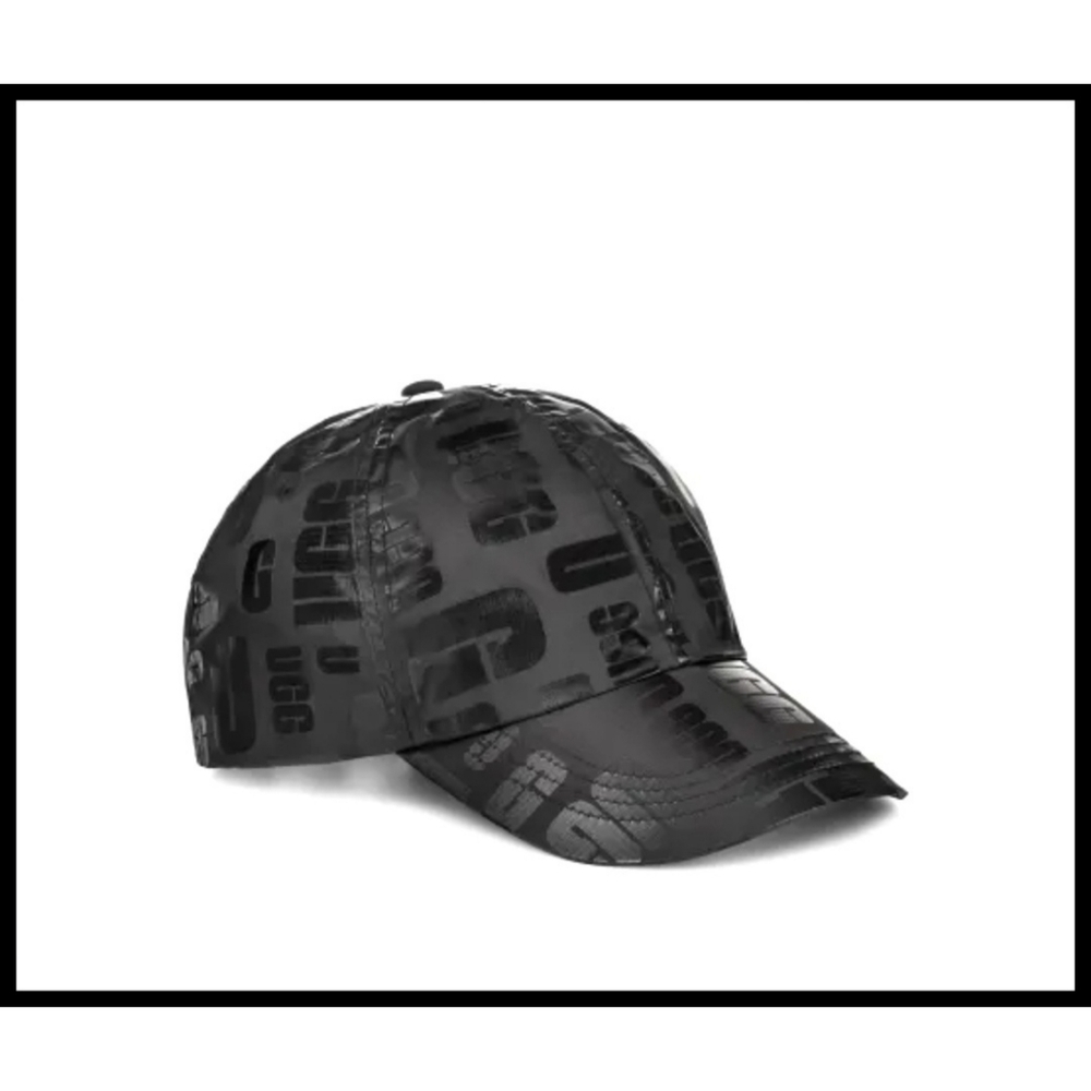 5 NEW UGG Scatter Graphic Nylon Baseball Hat Cap Holographic Label Black NEW